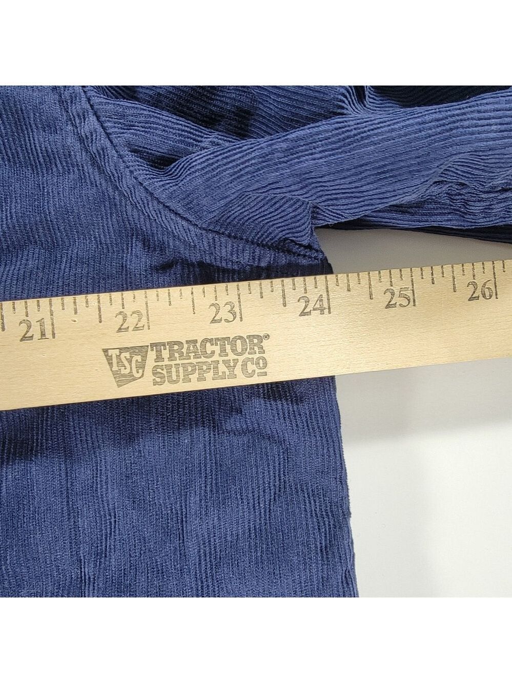 Outerknown Shirt Mens XL Extra Large Dark Blue Corduroy Button Up Organic Cotton - Picture 7 of 10